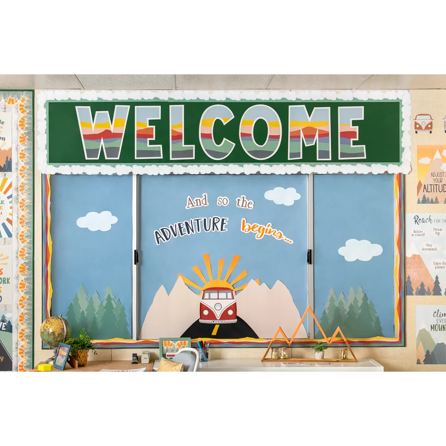 Moving Mountains Road Trip Welcome Bulletin Board
