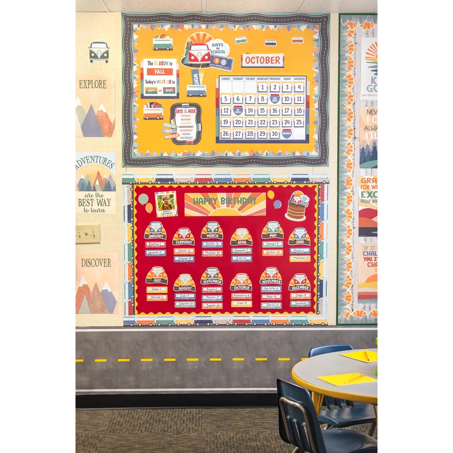 Moving Mountains Road Trip Calendar Bulletin Board