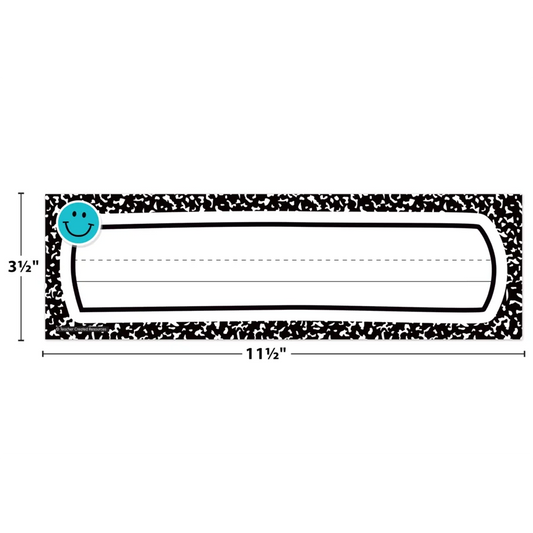 Cool for School Composition Flat Name Plates