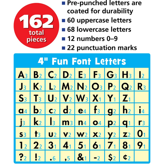 Composition Fun Font Letters Combo Pack