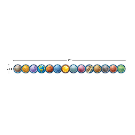 Outer Space Crew Planets Die-Cut Border Trim