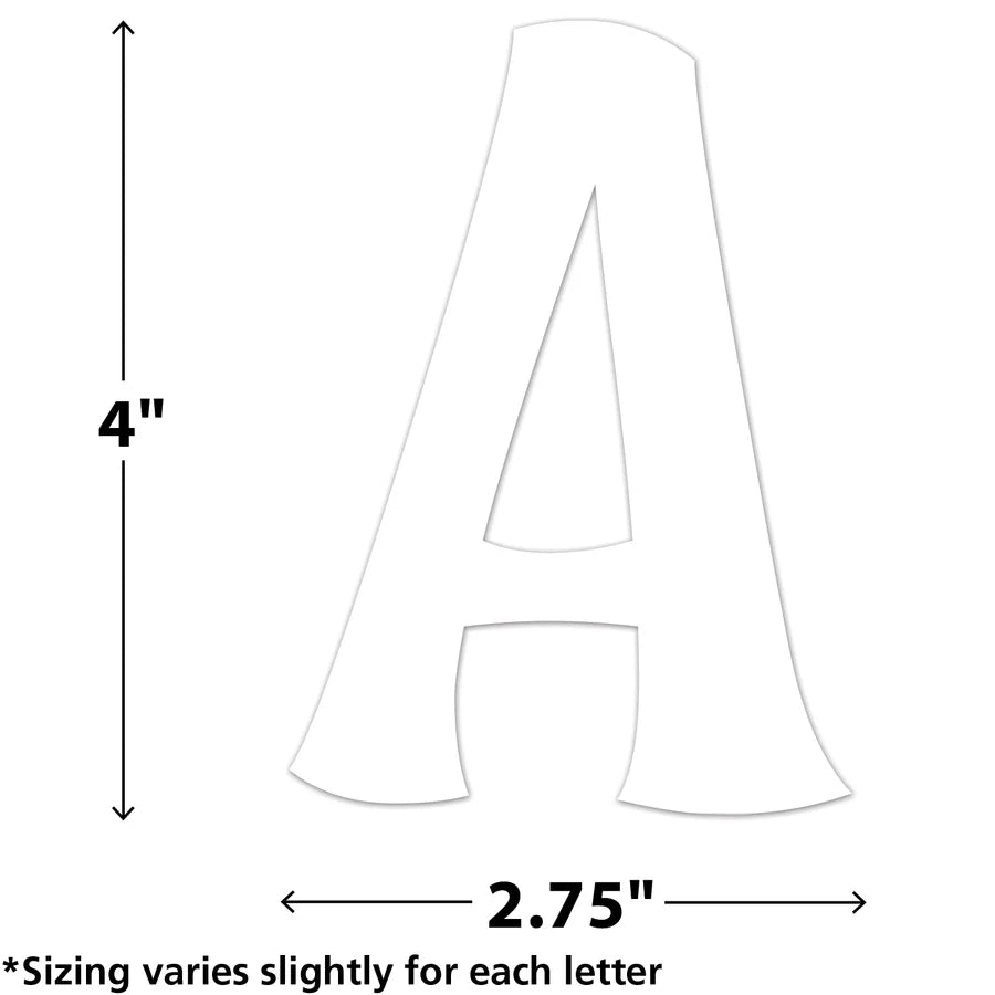 White Wild Whimsy Self-Adhesive Letters Combo Pack