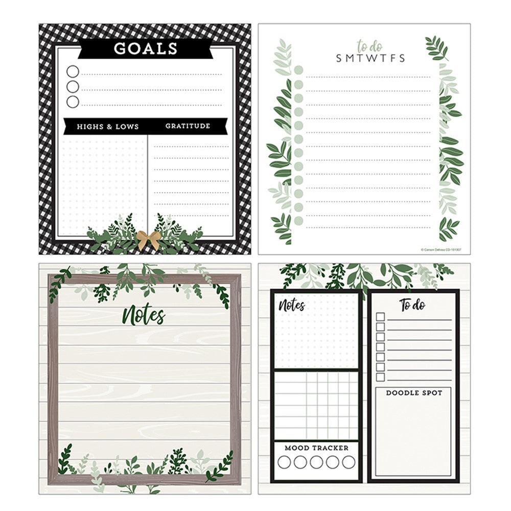 Farmhouse 4 Notepad Set