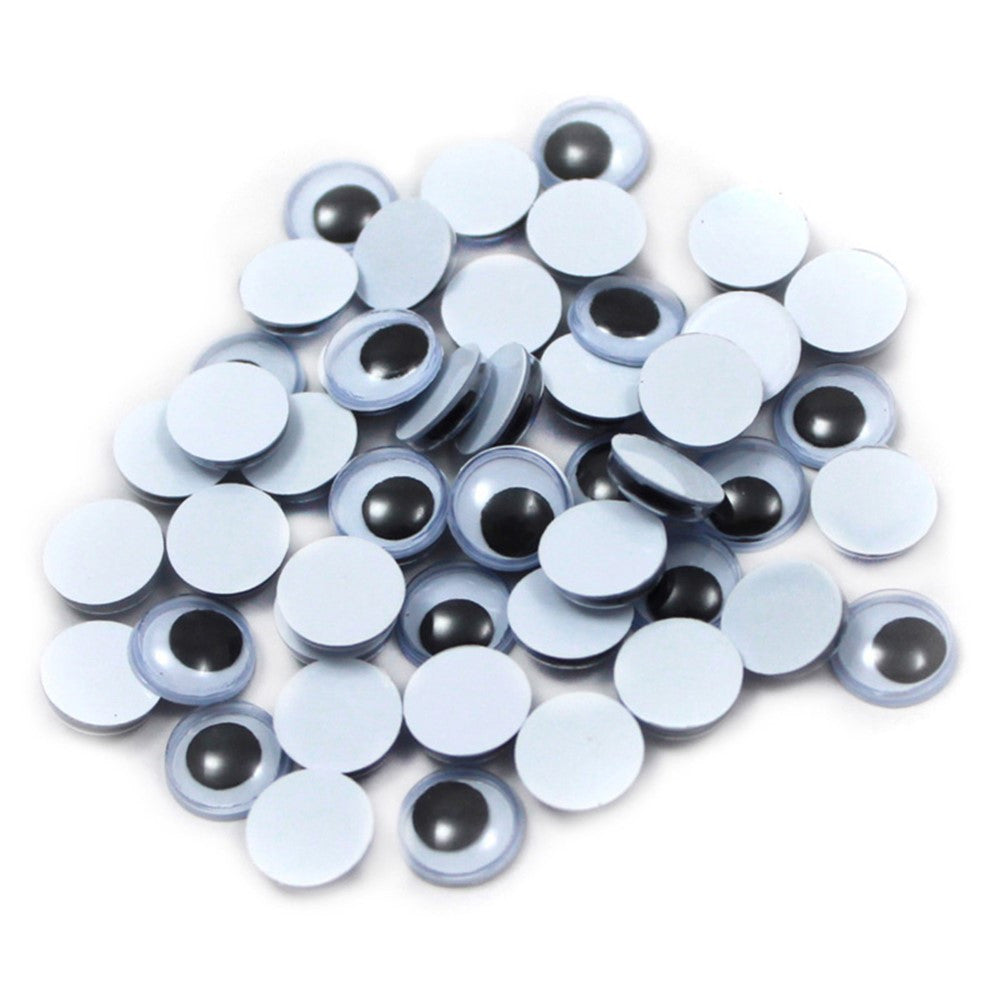 Wiggle Eyes 12mm Black 50pcs.