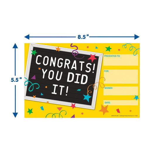You Did It! Recognition Award