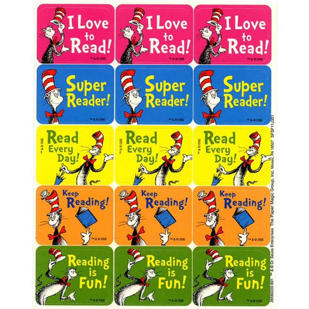 Cat in the Hat Reading Success Stickers