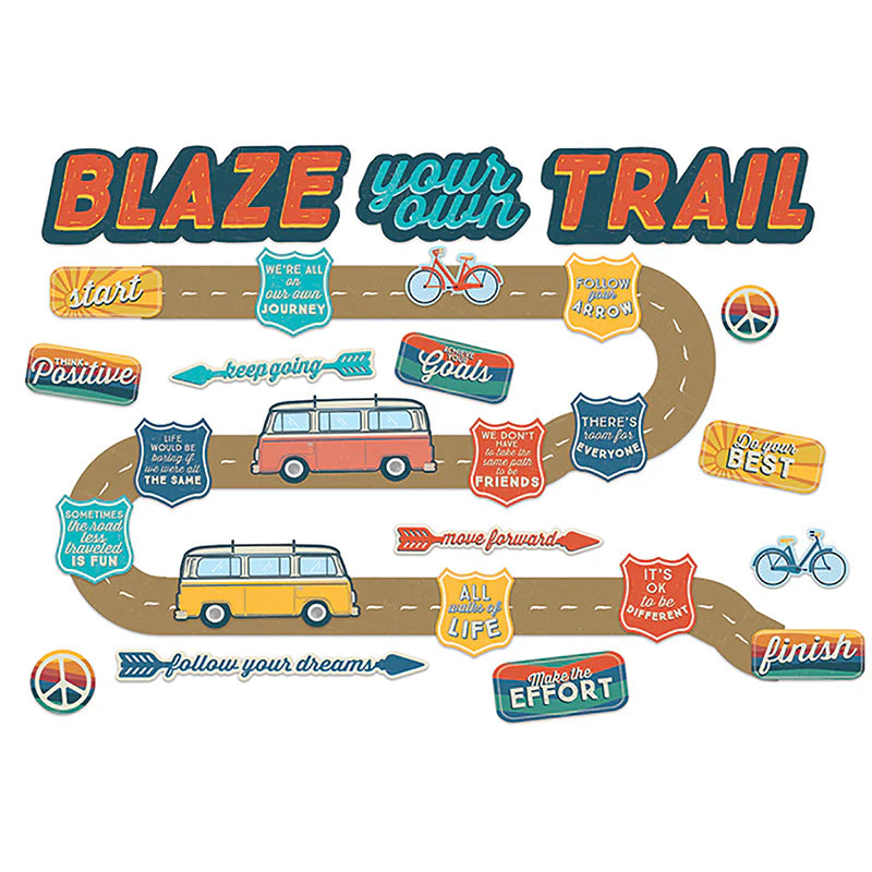 Eureka Adventurer Blaze Own Trail Mini Bulletin Board Set