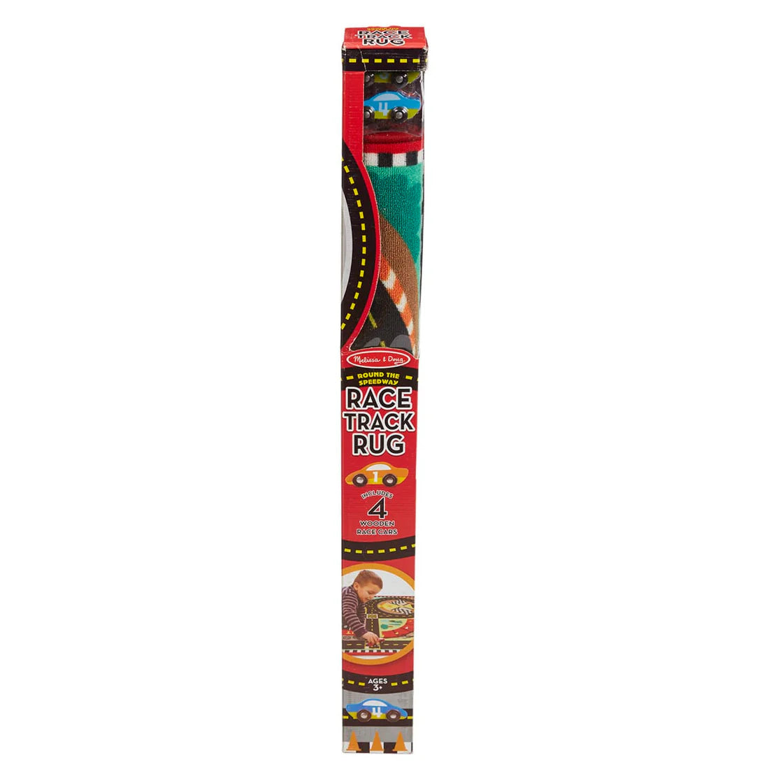 Round the Speedway Race Track Rug & Car Set