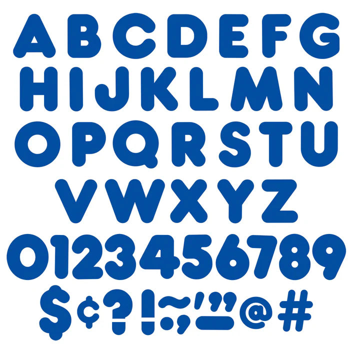 Royal Blue Casual Uppercase Ready Letters®