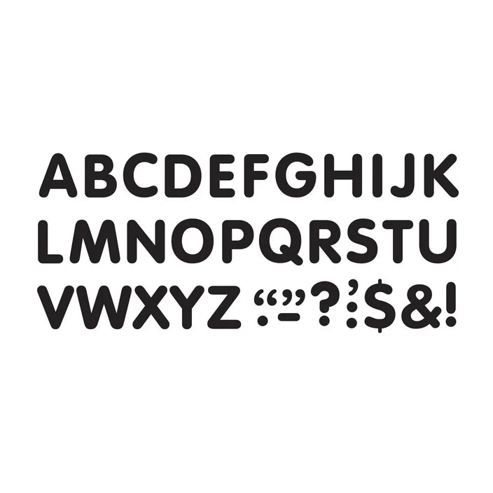 Black Letters STICK-EZE® Stick-On Letters