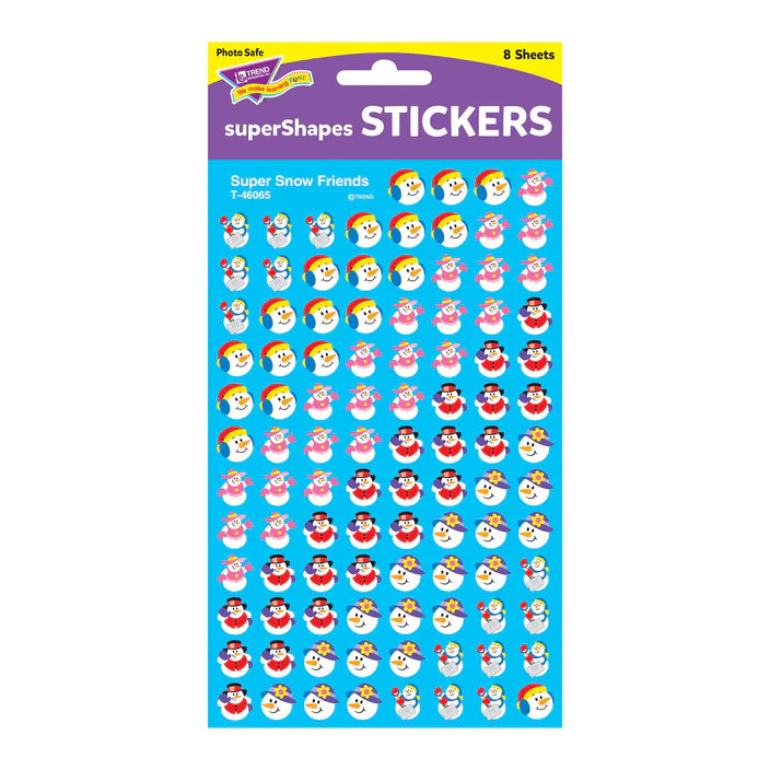 Super Snow Friends superShapes Stickers