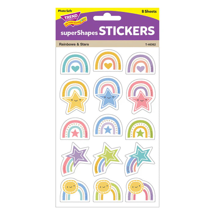 Good To Grow Rainbows & Stars Large Stickers