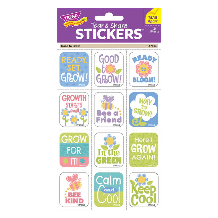 Good to Grow Tear & Share Stickers™