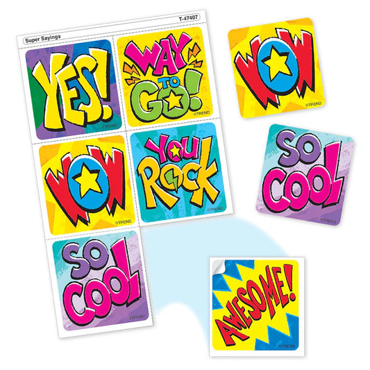 Super Sayings Tear & Share Stickers™