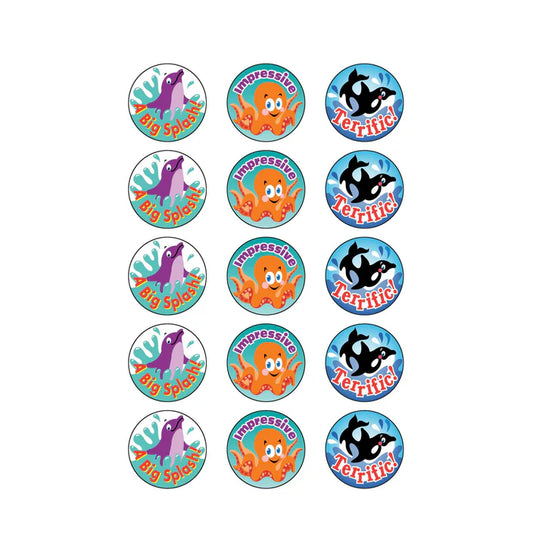 Sea Animals, Blueberry scent Scratch 'n Sniff Stinky Stickers®