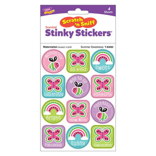 Summer Sweetness, Watermelon scent Scratch 'n Sniff Stinky Stickers®