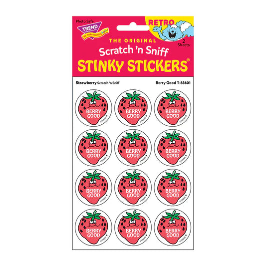 Berry Good, Strawberry scent Retro Scratch 'n Sniff Stinky Stickers®