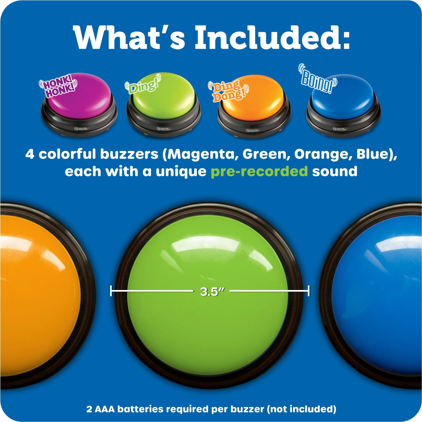 Answer Buzzers, Set of 4