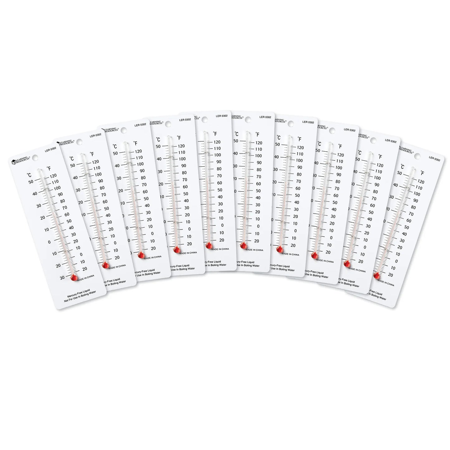 Student Thermometers, Set of 10