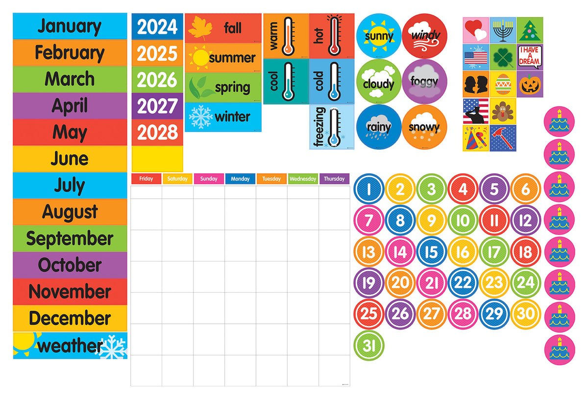 Giant Magnetic Calendar Set