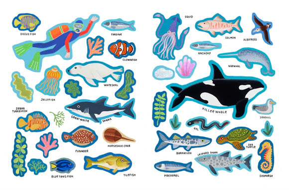 Sea Life Around the world Kid's Sticker Book