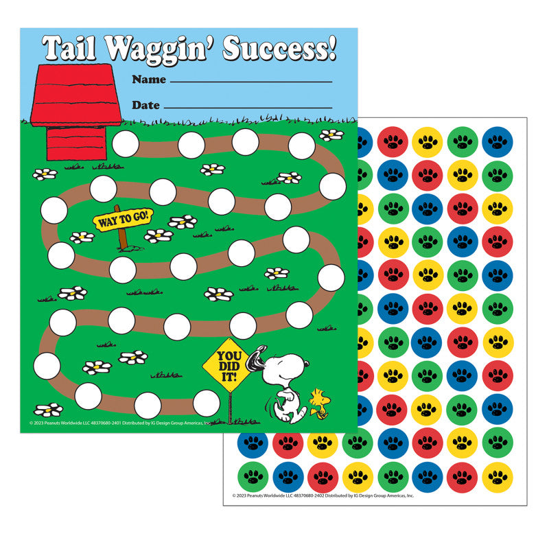 Peanuts Mini Reward Charts with Stickers