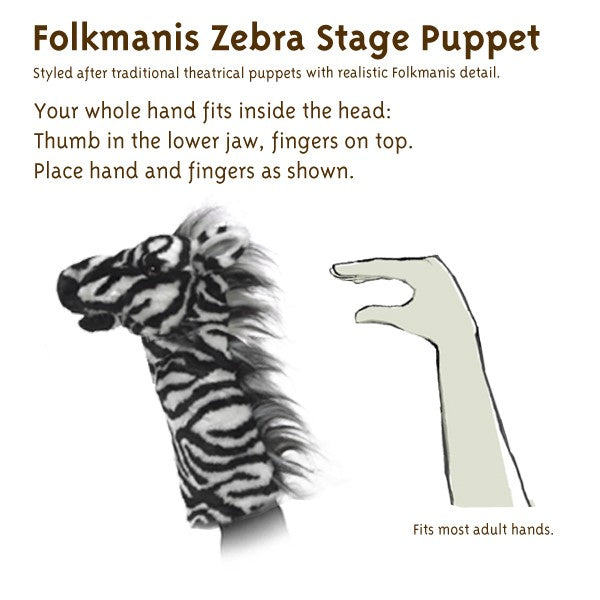 Zebra Stage Puppet