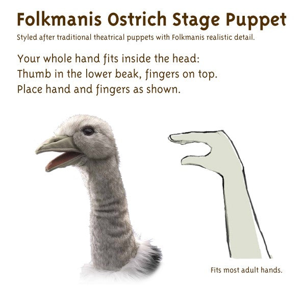 Ostrich Stage Puppet