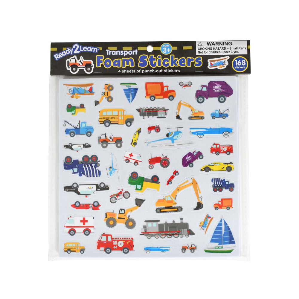 READY 2 LEARN™ Foam Stickers - Transport - Pack of 168