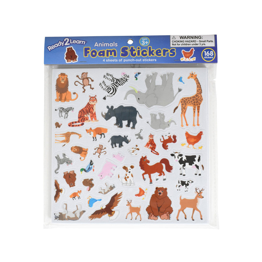 READY 2 LEARN™ Foam Stickers - Animals - Pack of 168
