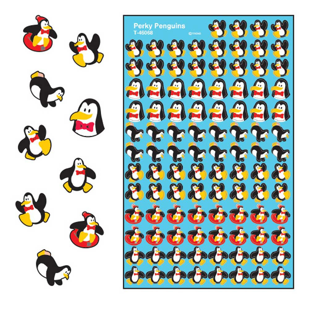 Perky Penguins superShapes Stickers