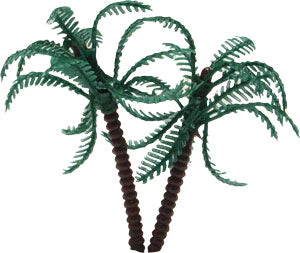 4" Small Palm Trees