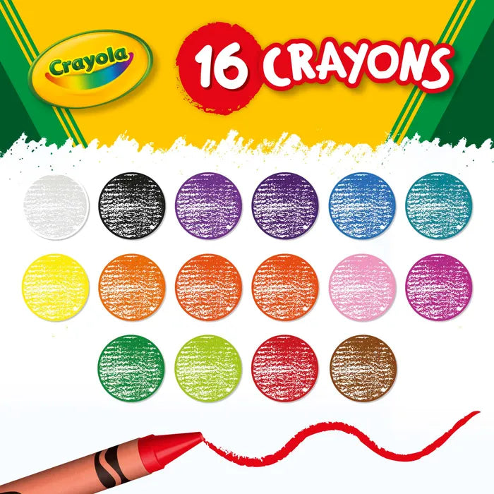 Crayola Crayons, Assorted Colors, Set of 16