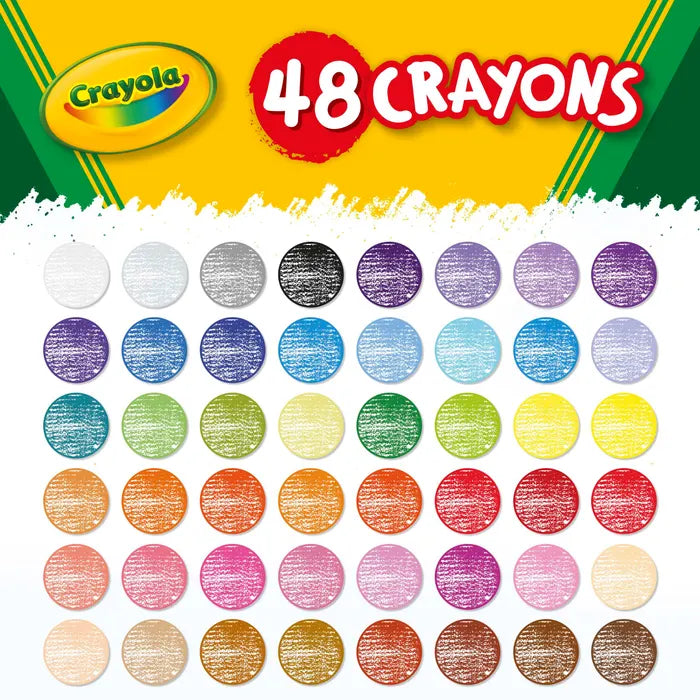 Crayola Crayons, Assorted Colors, Set of 48