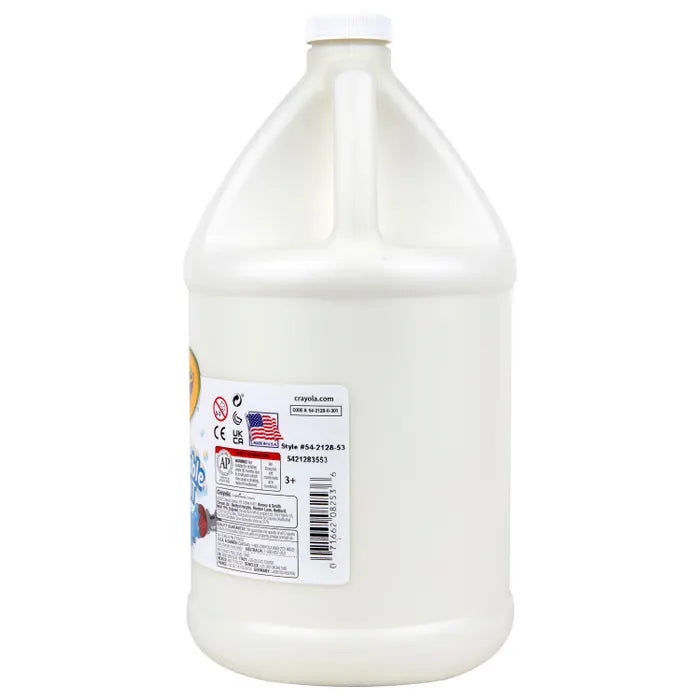 Crayola Washable Paint, 1 Gallon Jug, White