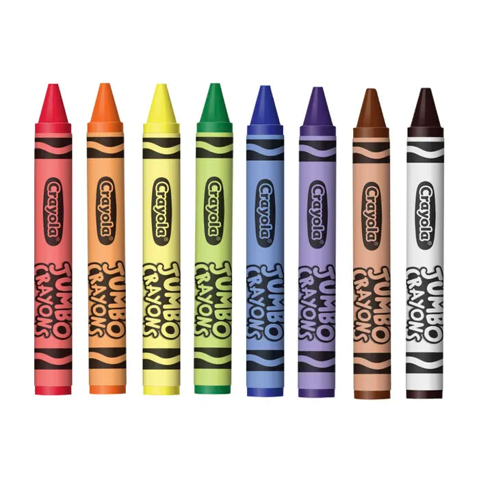 Crayola Jumbo Crayons, Assorted Colors, Set of 8