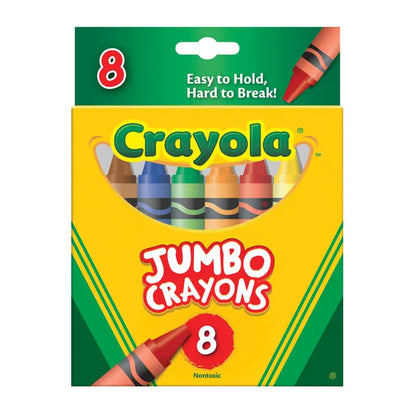 Crayola Jumbo Crayons, Assorted Colors, Set of 8