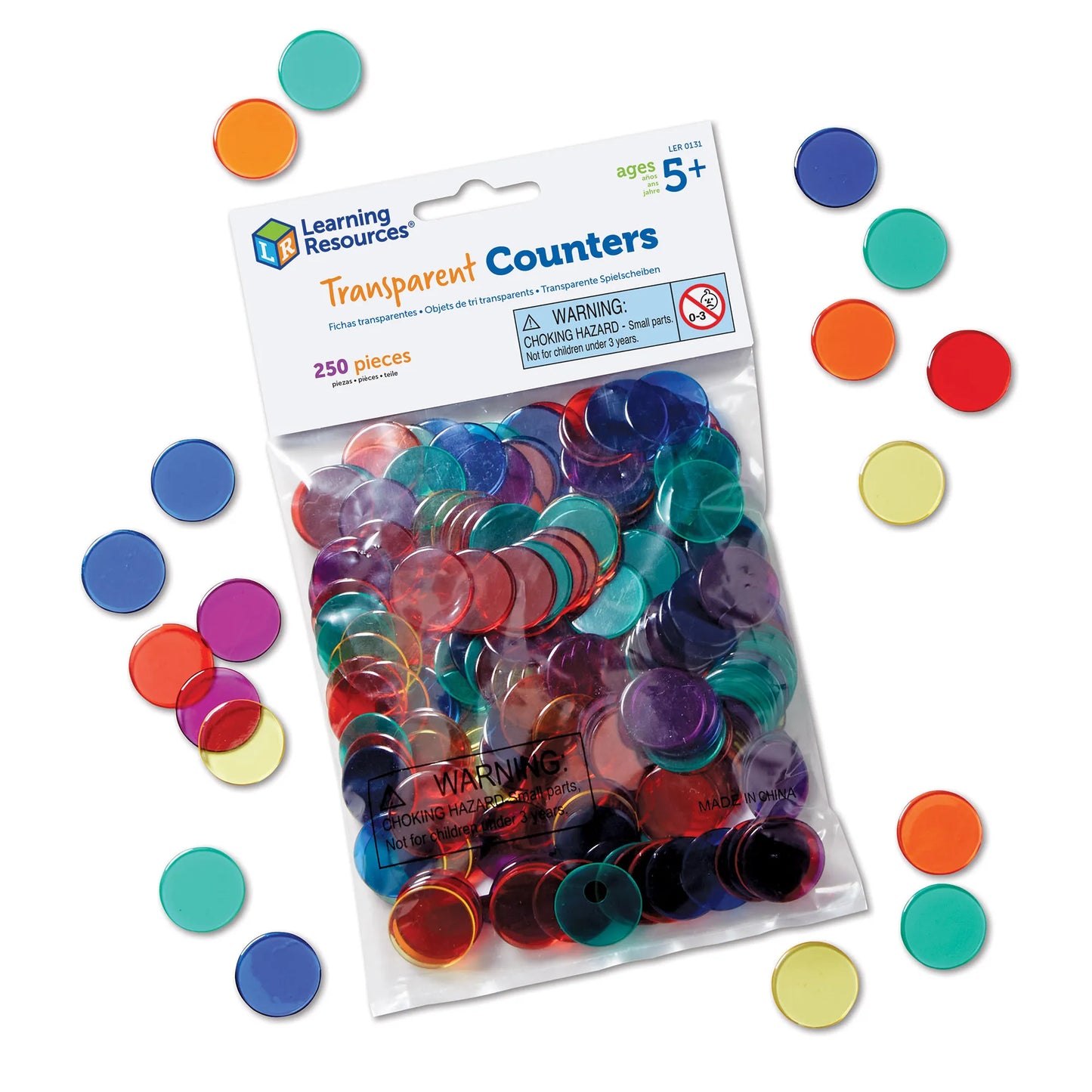Transparent Counters, Set of 250