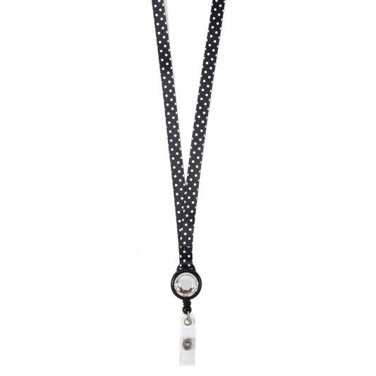 Dot Skinny Ribbon Lanyard
