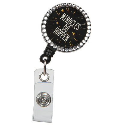 Miracles Do Happen Retractable Badge Reel