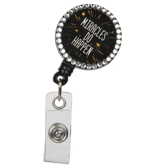 Miracles Do Happen Retractable Badge Reel