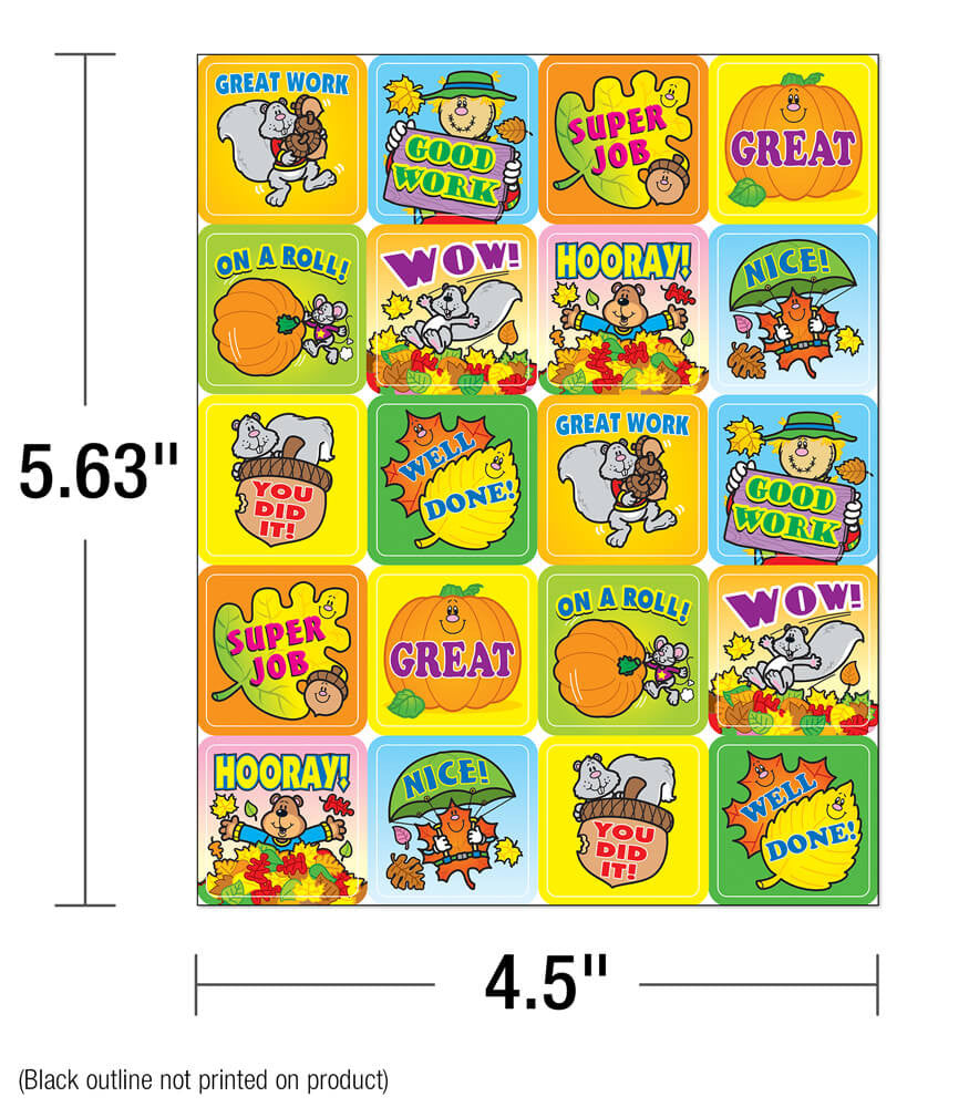 Fall Fun Motivational Stickers