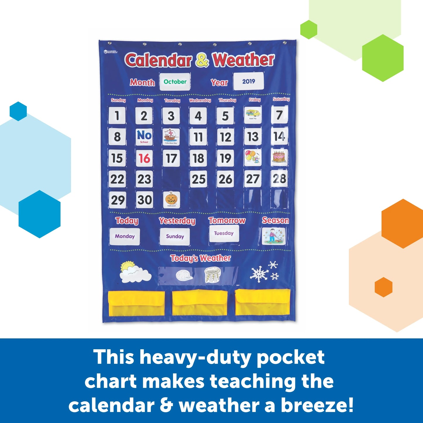 Calendar & Weather Pocket Chart
