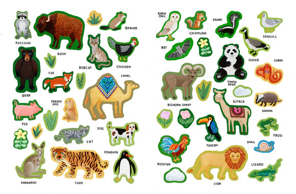 Animals Around the World Kid's Sticker Book