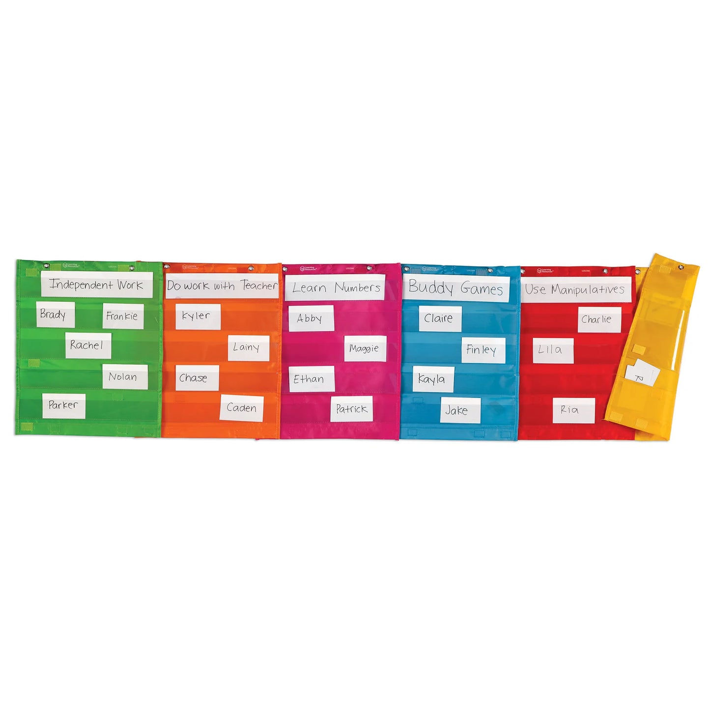 Magnetic Pocket Chart Squares, Set of 6