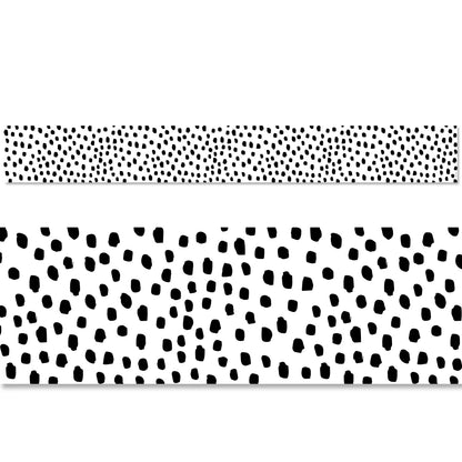 Black Messy Dots EZ Border