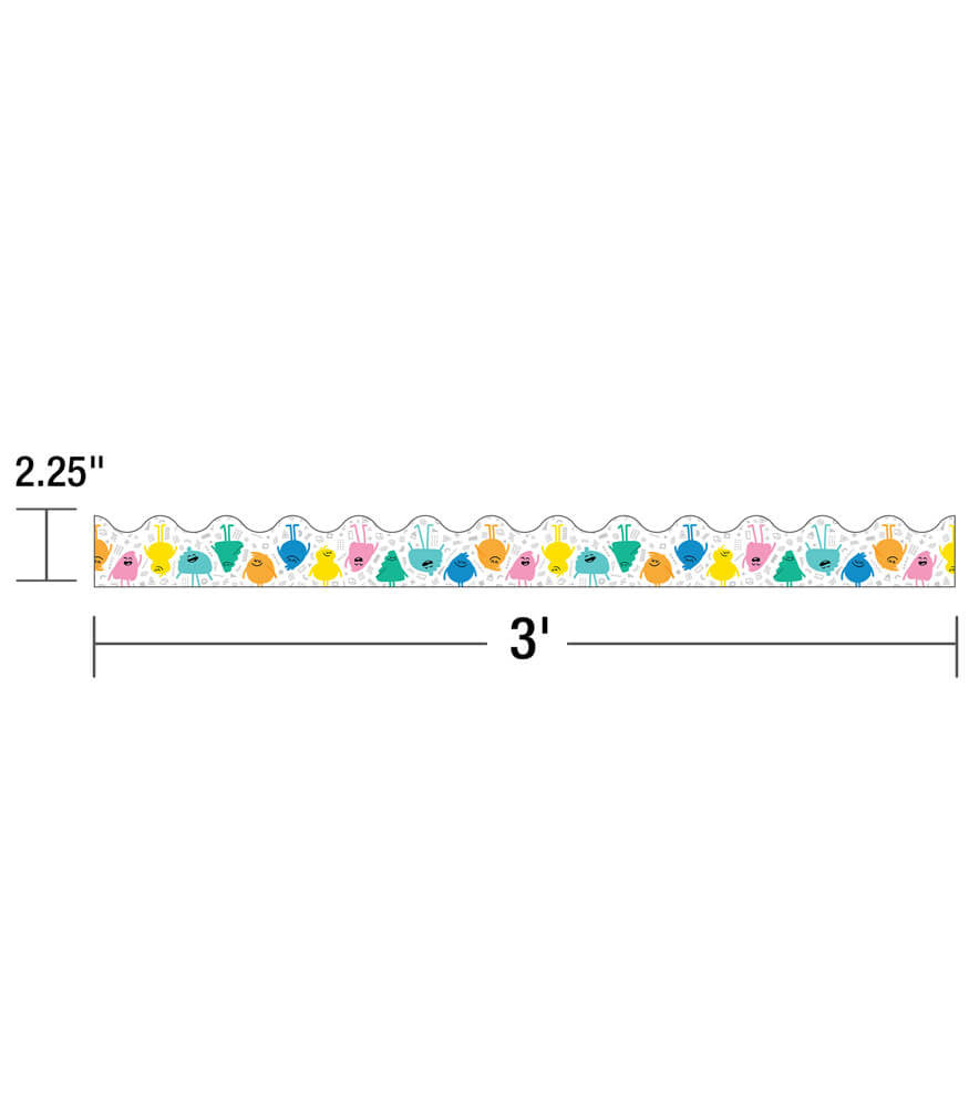 Happy Friends Scalloped Bulletin Board Borders