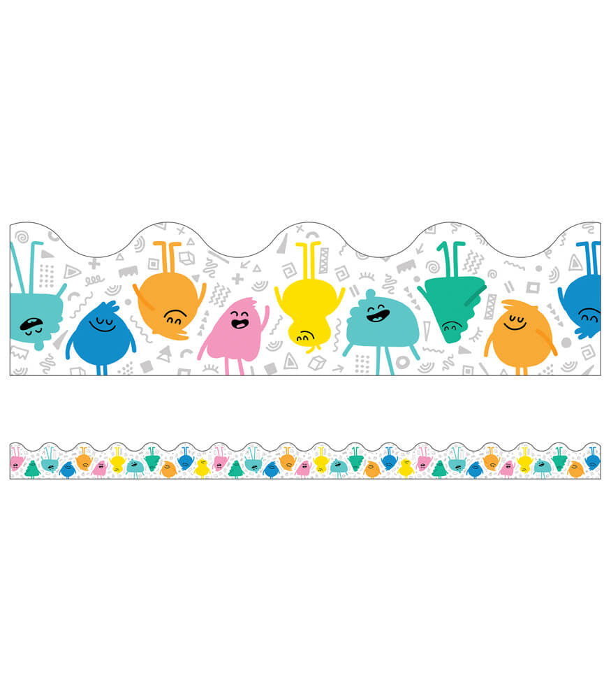Happy Friends Scalloped Bulletin Board Borders