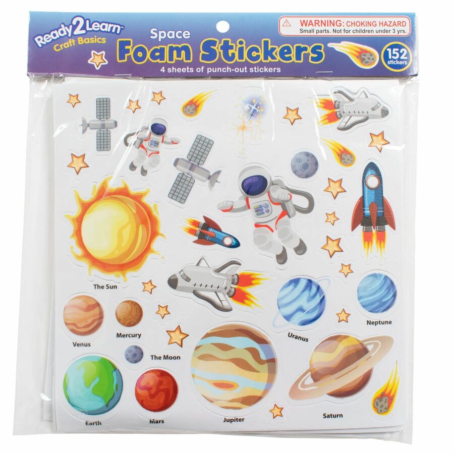 Ready 2 Learn Foam Stickers - Space