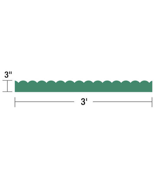 Jade Green Scalloped Bulletin Board Borders
